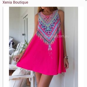 Boutique fuchsia mini dress